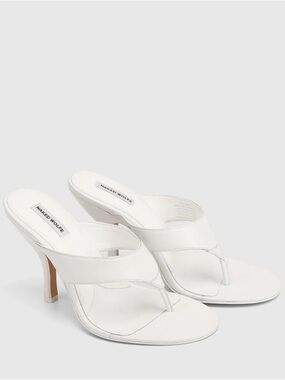 NWT NAKED WOLFE MARTINE HEEL WHITE 38